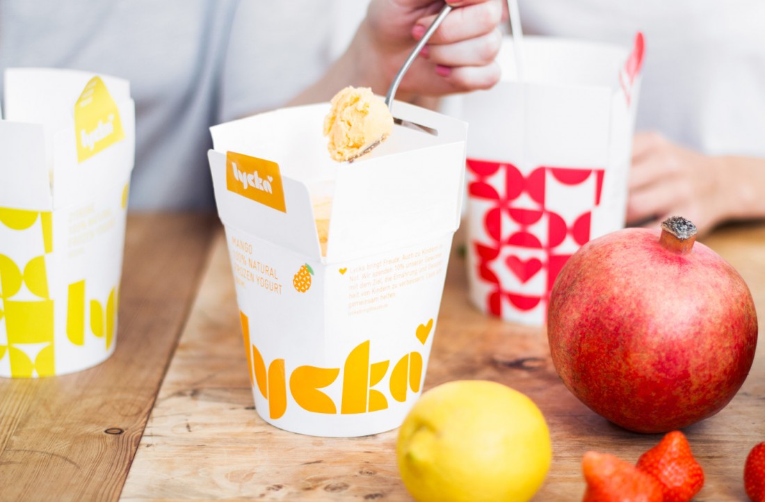 Packaging Design for Lycka Frozen Yogurts 2